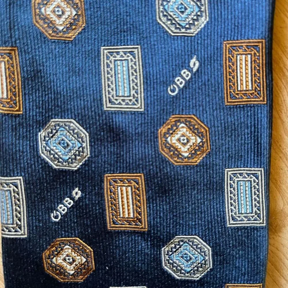 Unbranded Men's Blue and Navy Scarf-wraps